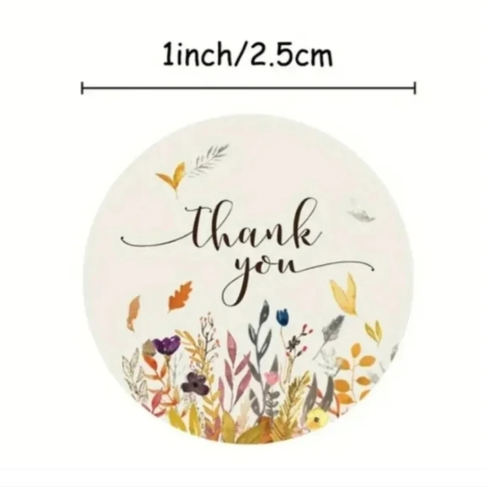 500 Pieces Roll Thank You Sealing Sticker